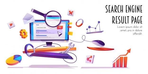 search-engine-result-page-serp-cartoon-banner